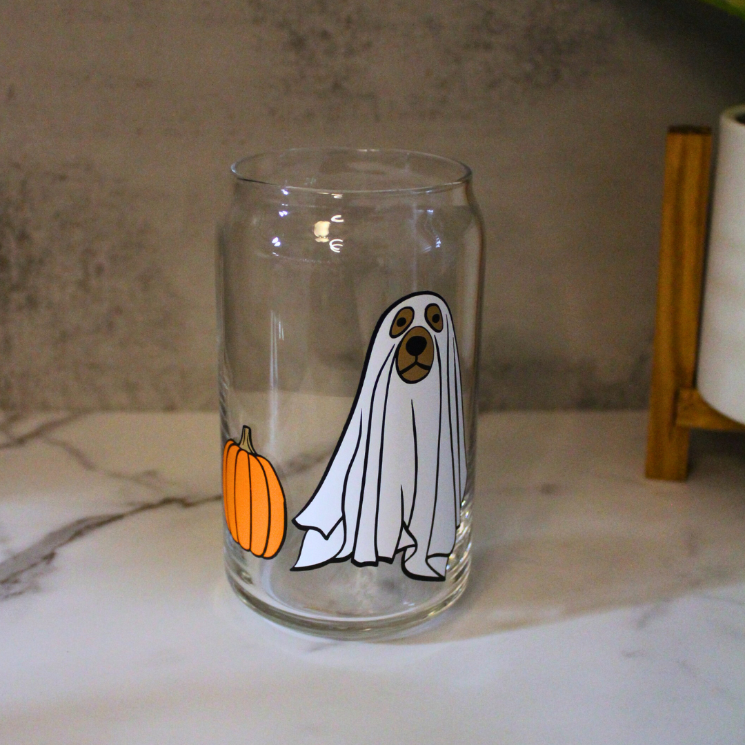 Ghost Dog Libbey Can Glass