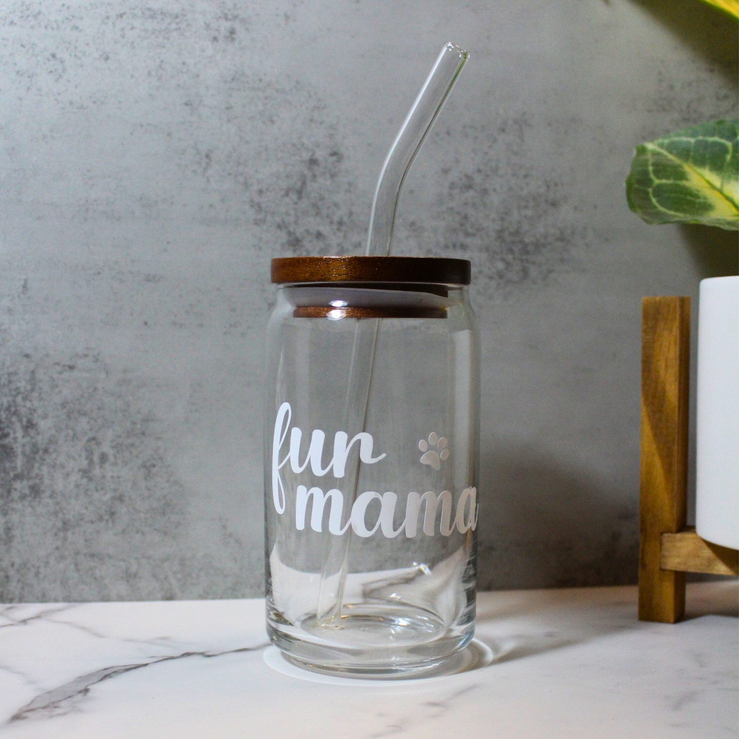 Fur Mama 16oz Libbey Can Glass
