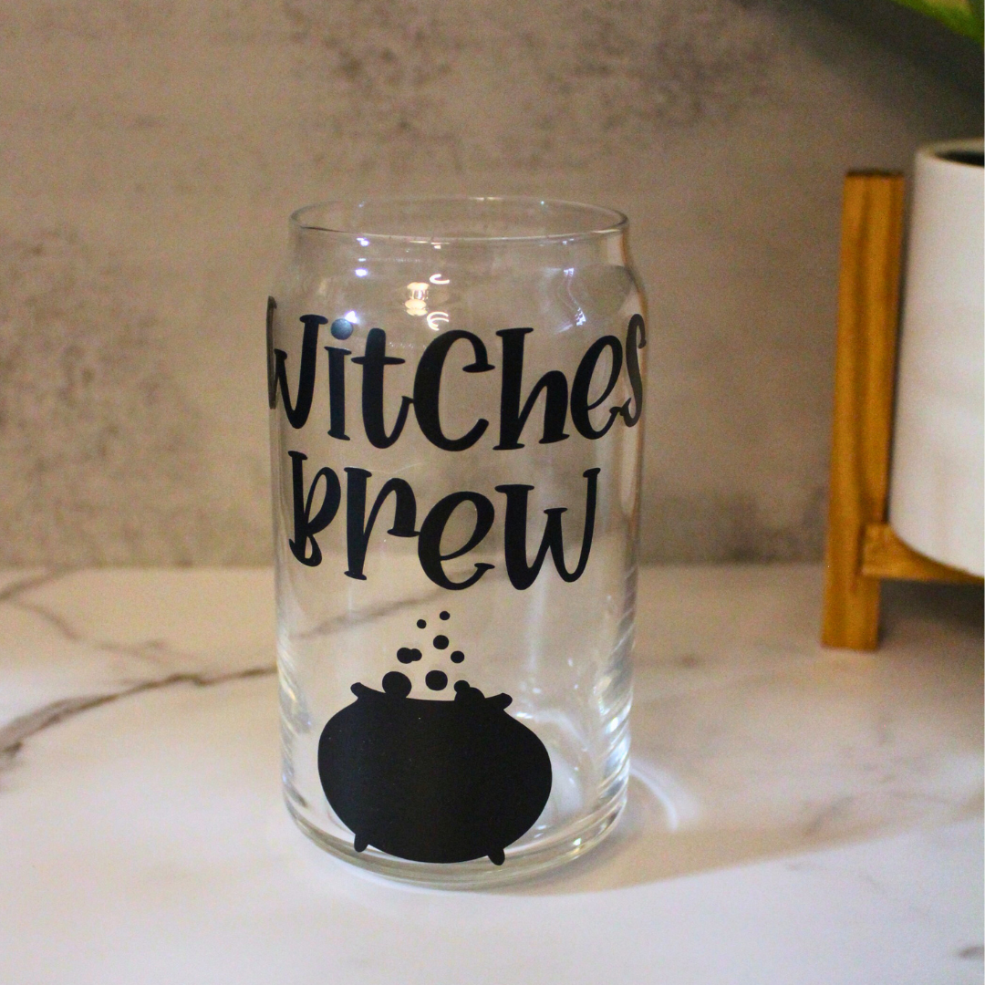 Witches Brew Libbey Can Glass