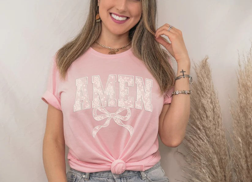 Amen Lace Bow