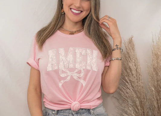 Amen Lace Bow