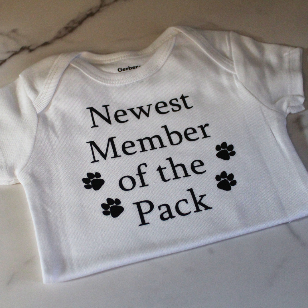 Newest Member of the Pack Onesie