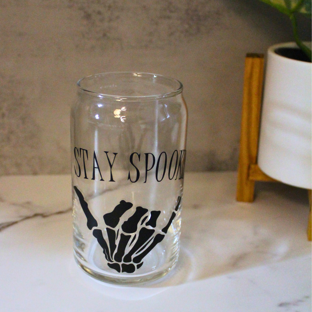 Stay Spooky Libbey Can Glass