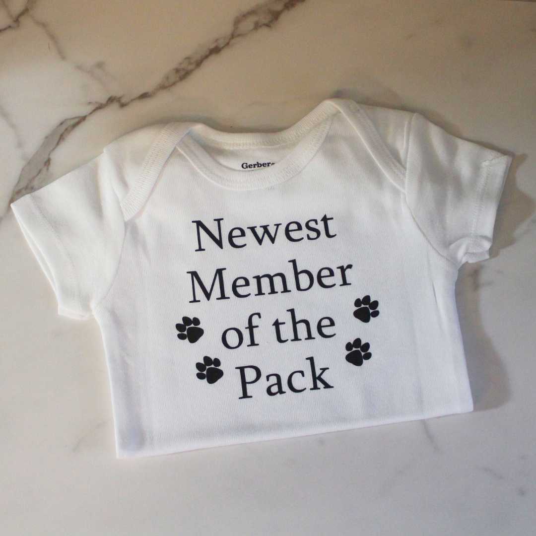 Newest Member of the Pack Onesie