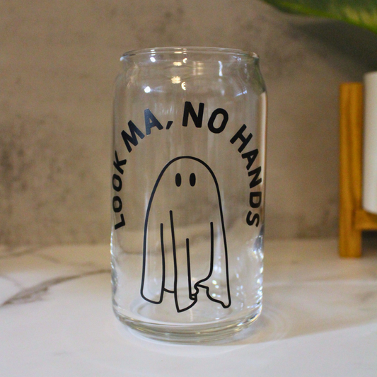 Look Ma, No Hands Libbey Can Glass