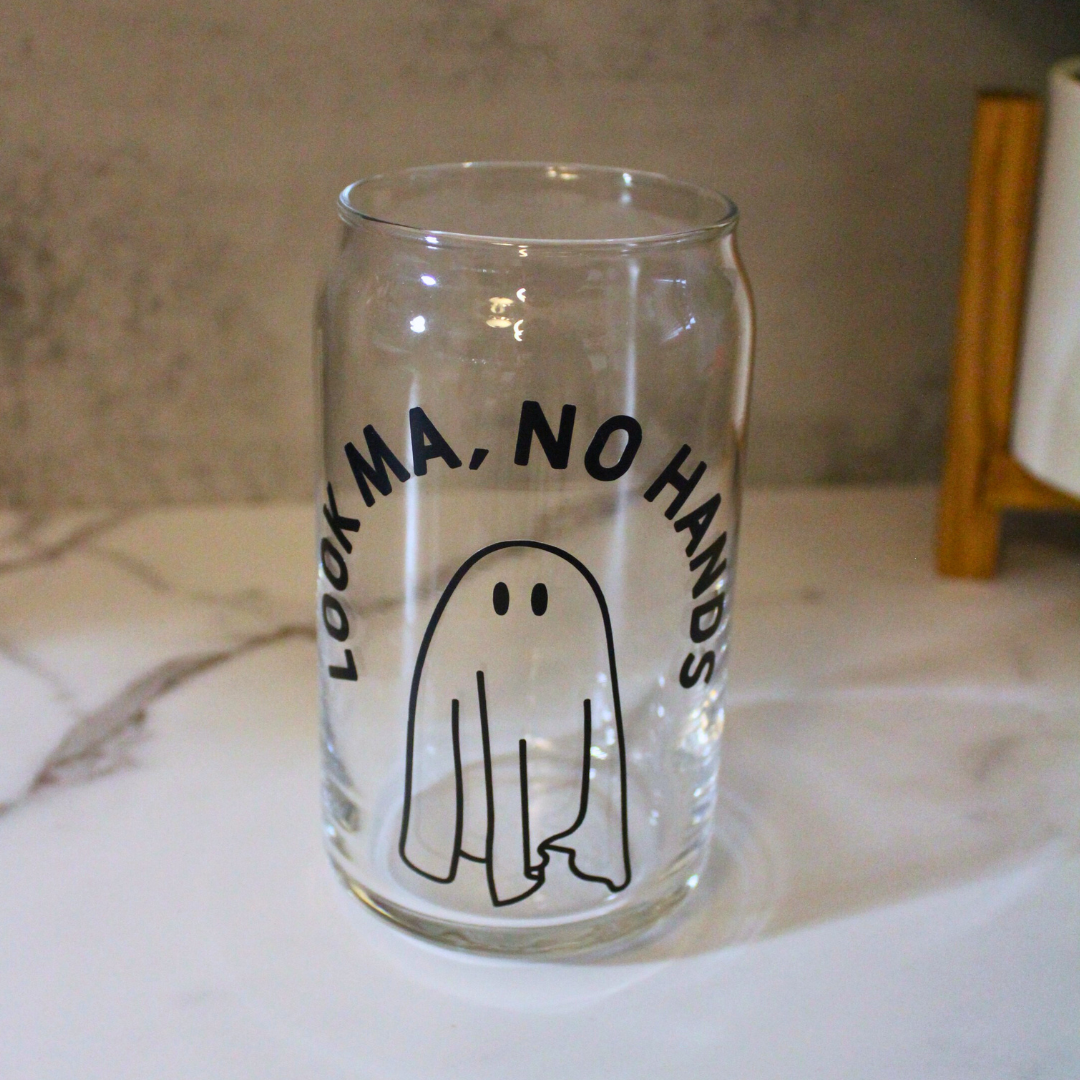 Look Ma, No Hands Libbey Can Glass