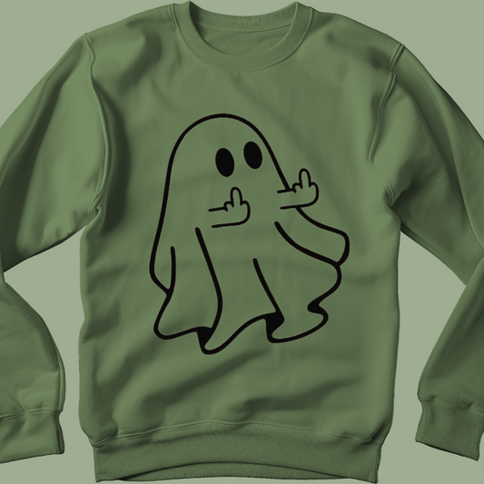 Ghost Middle Finger Crewneck