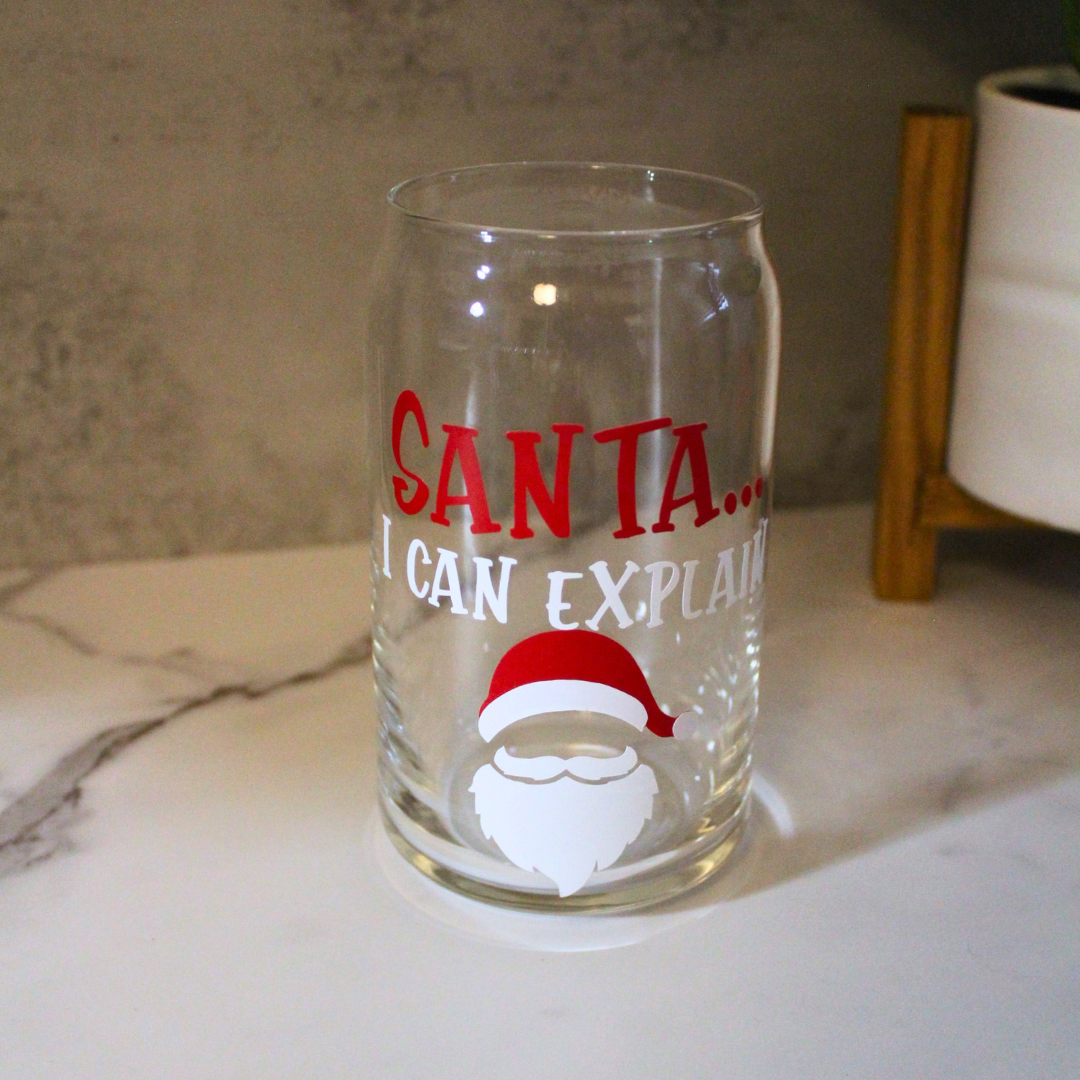 Santa, I can explain Libbey Can Glass