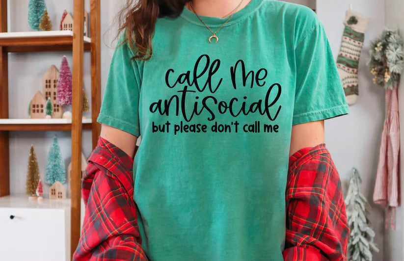 Call Me Anitsocial Crewneck