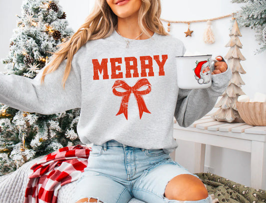 Merry Bow Crewneck