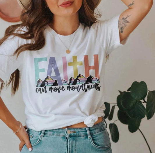 Faith Can Move Mountains Crewneck