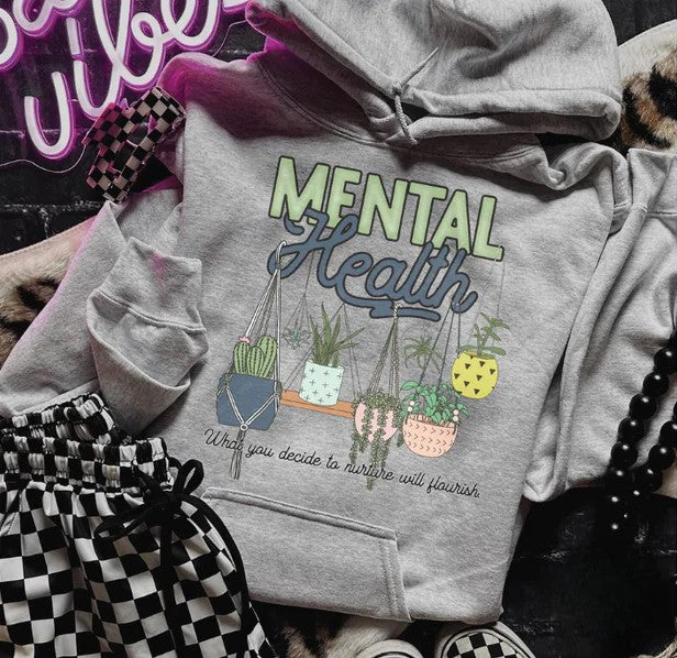 Mental Health Plants Crewneck