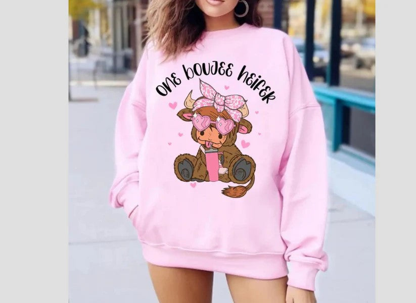 One Boujee Heifer Crewneck