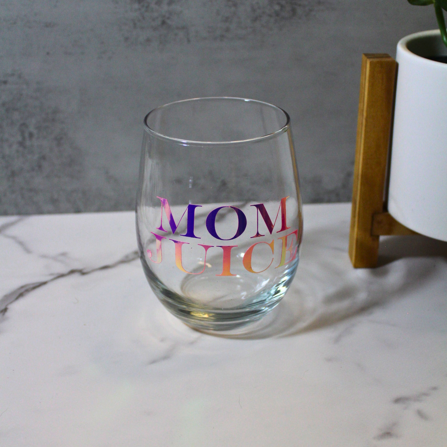 Mom Juice Wine Glass