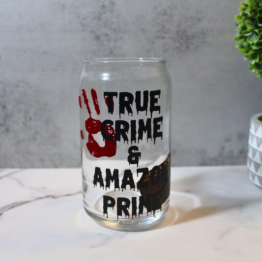 True Crime 16oz Libbey Can Glass